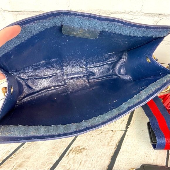 Gucci blue sherry line clutch crossbody bag - Picture 8 of 15